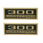 13042 DECAL KIT-VALVE COVER HORSEPOWER-300 H.P.-MYLAR REPLACEMENT-SINGLE-62-65