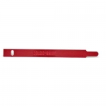 E13314 TAG-DISTRIBUTOR ID-DELCO REMY-RED ANODIZED SIDE UP-62-74