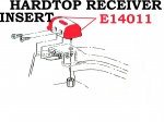 E14011 INSERT SET-HARDTOP RECEIVER-CORRECT RUBBER-PAIR-59-60