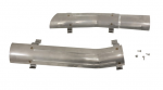 E20422 DISCONTINUED SEE E6562-HEAT SHIELD-EXHAUST PIPE-2.5 INCH-STAINLESS STEEL-PAIR-66-67