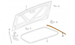 E22223 WEATHERSTRIP-CONVERTIBLE & Z06 TRUNK SIDE SEAL-EACH-97-04 TEMPORARILY UNAVAILABLE