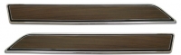 E3417 TRIM-DOOR PANEL-UPPER DIE CASTING-TEAK INSERT-INCLUDES HARDWARE-PAIR-76